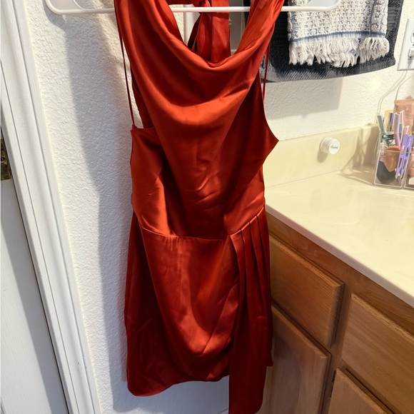 House of Harlow 1960 Burnt Orange satin Dress - Picture 4 of 5